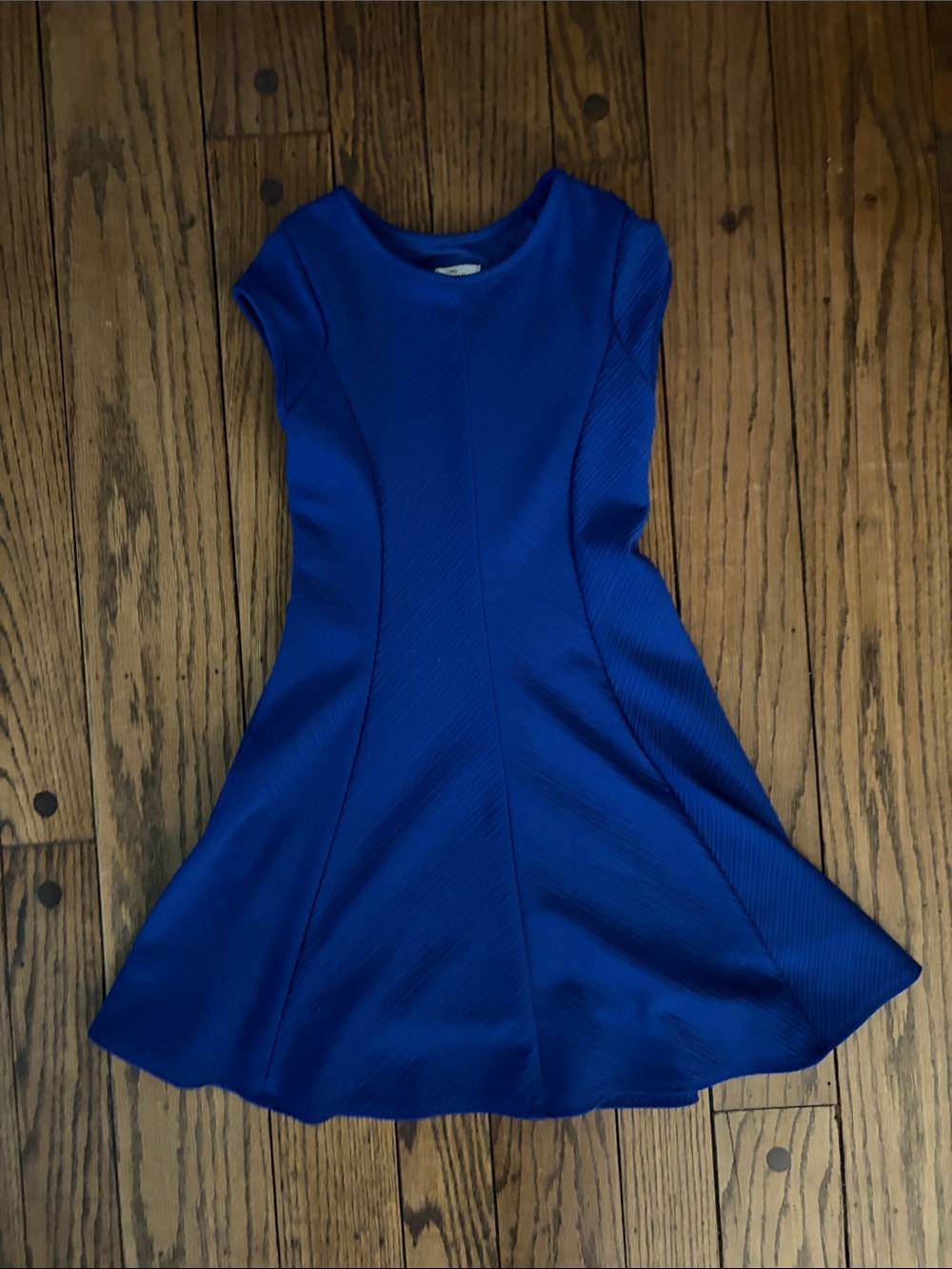 Sally Miller Royal Blue Cap-Sleeve Skater Dress